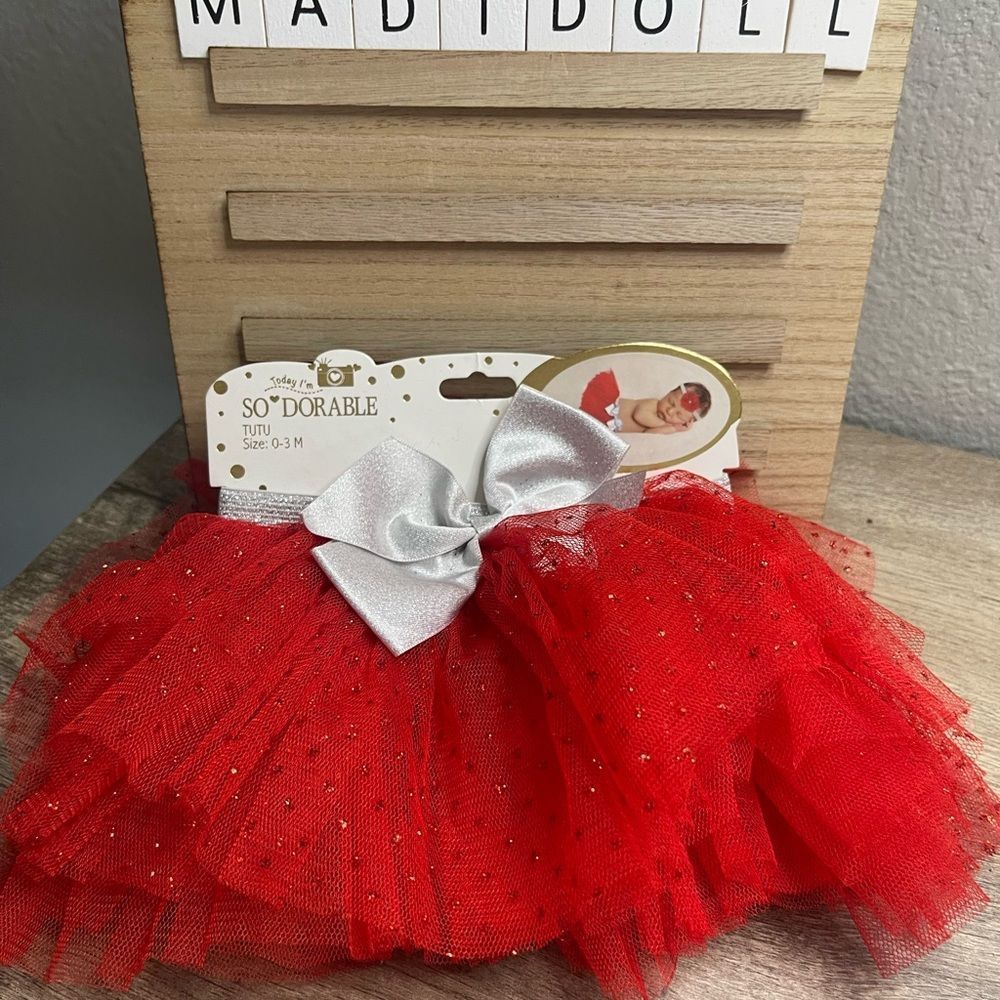 So Dorable Red Baby Tutu